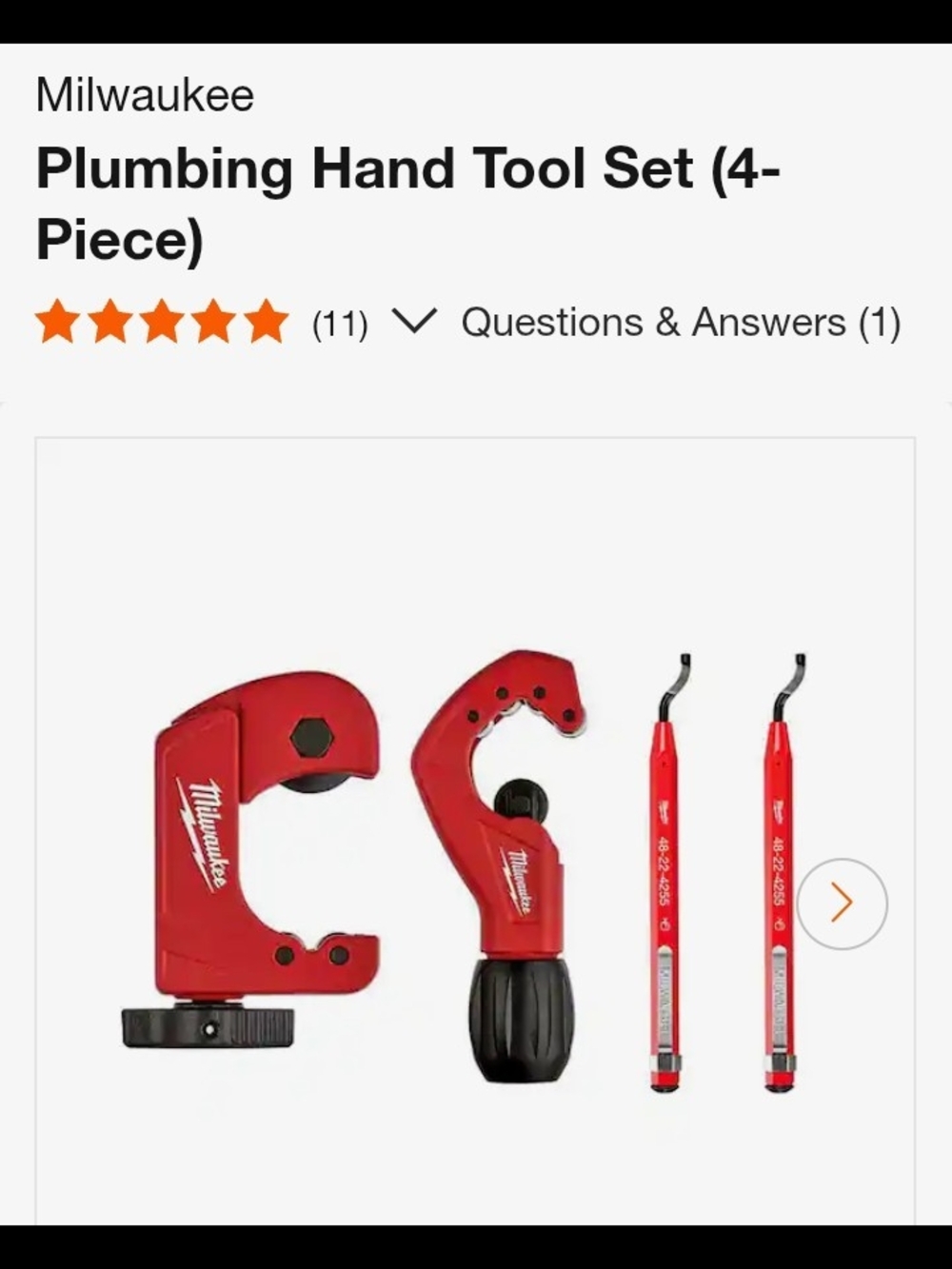 Red Plumber's Cutter & Reamer Set - Red - Picture 4 of 9